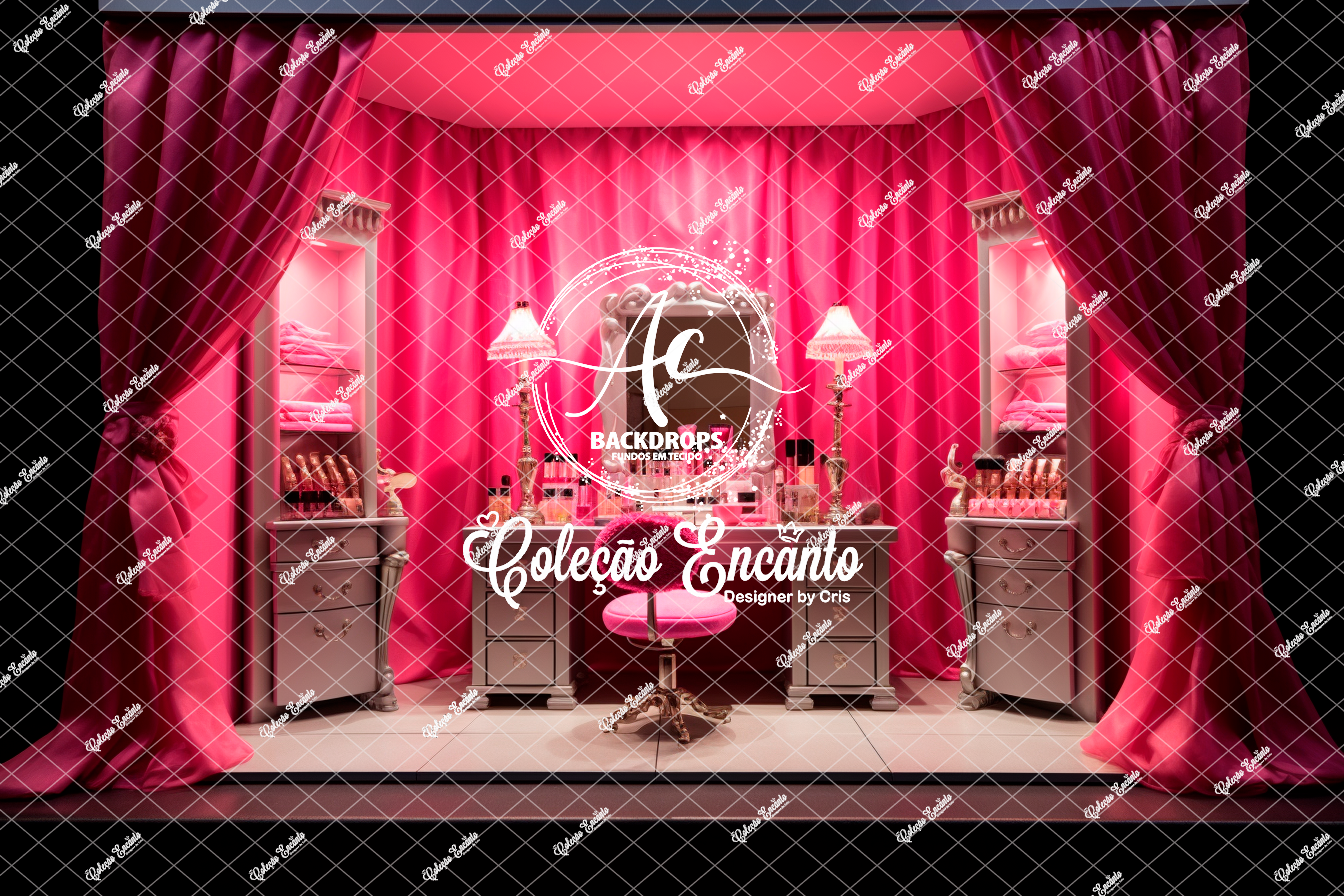 Fundo Fotográfico em Tecido - Barbie - Encanto 3D