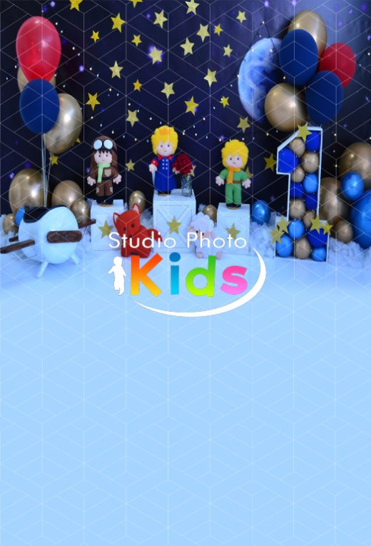 Miniatura: Fundo Fotográfico em Tecido - Pequeno Príncipe - Studio Photo Kids