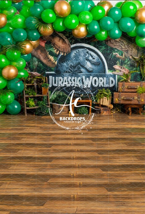 Miniatura: Fundo Fotográfico em Tecido - Dinossauro - Kenia Miranda