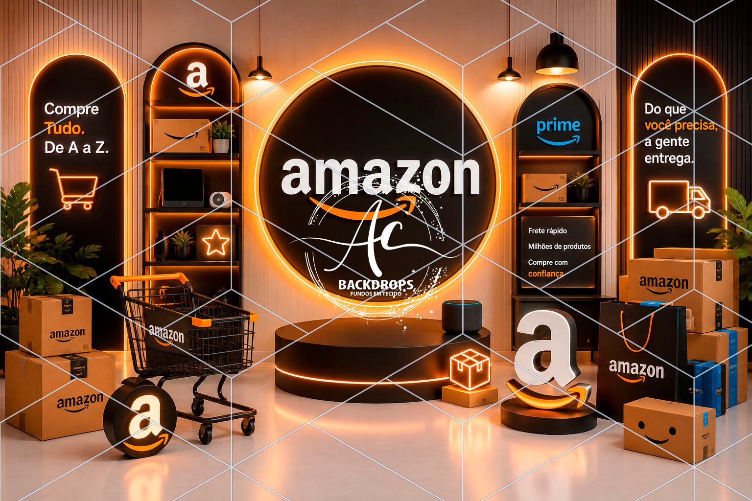 Fundo Fotográfico em Tecido - Amazon - Aline Castro 3D