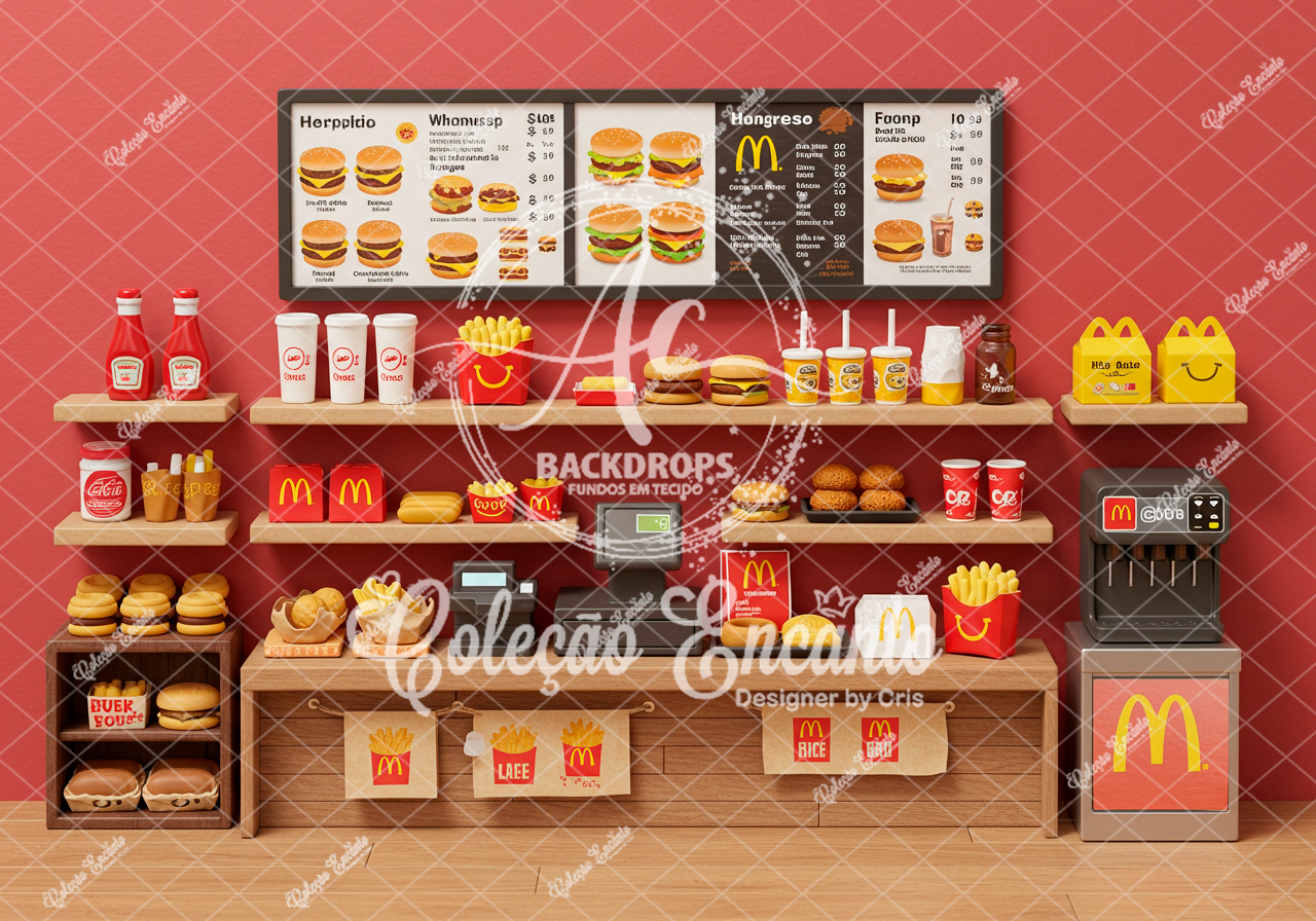 Fundo Fotográfico em Tecido - RESTAURANTE_COLEÇÃO ENCANT