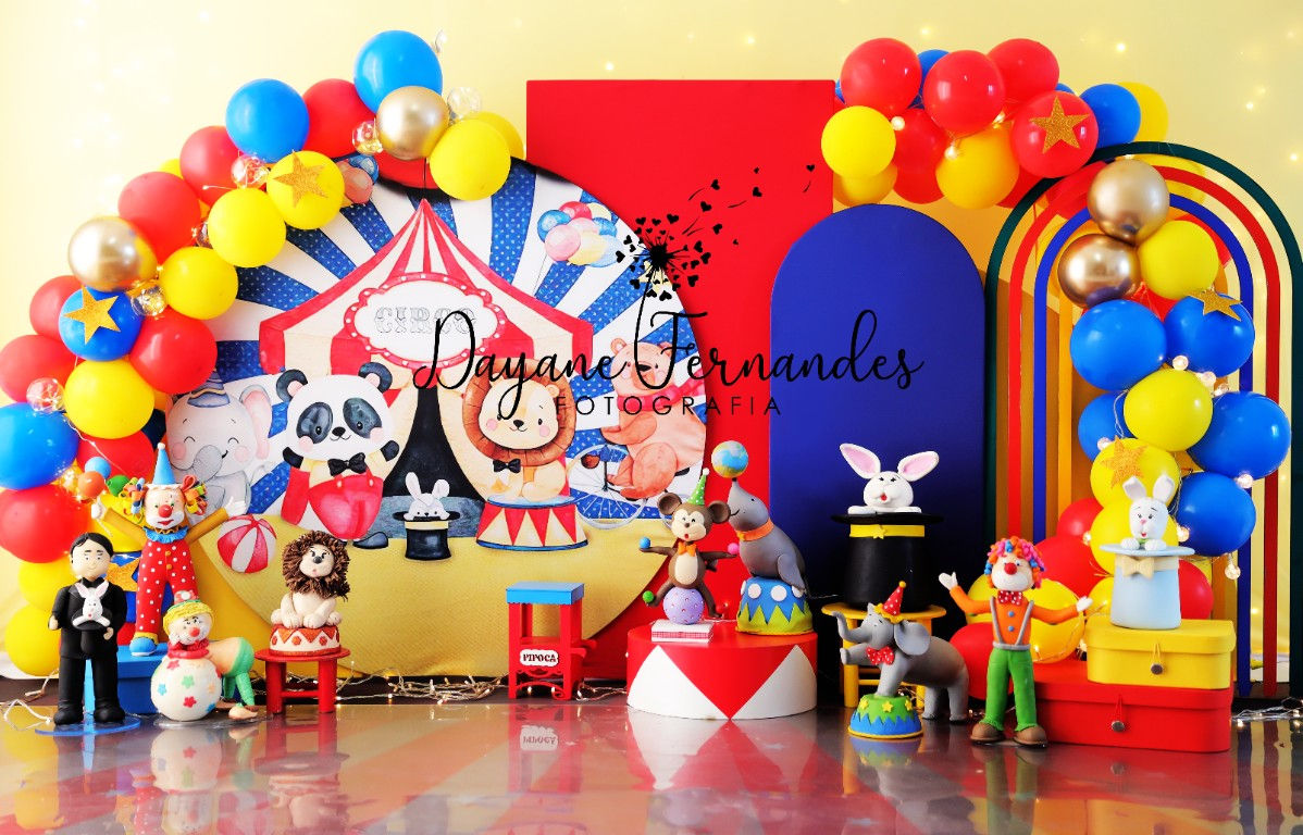 Fundo Fotográfico em Tecido - Circo - Dayane Ferna