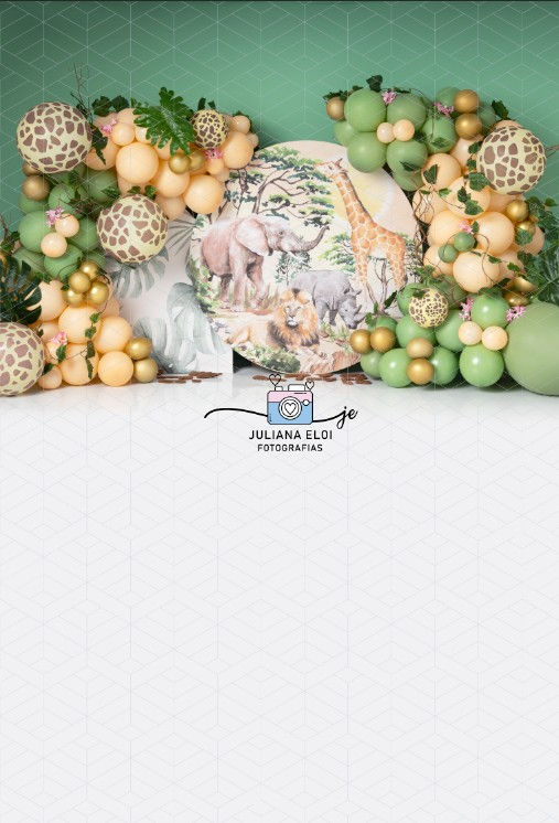 Miniatura: Fundo Fotográfico em Tecido - Safari  -Juliana Eloi