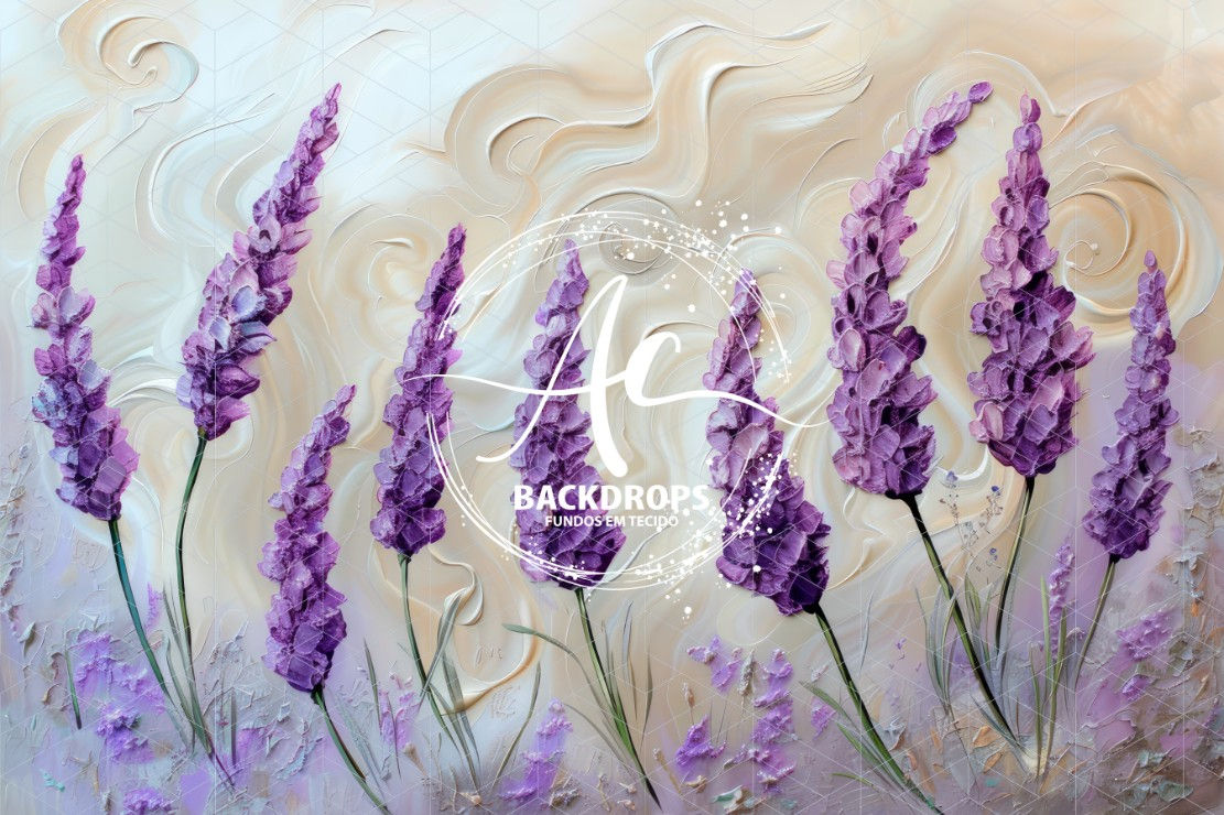 Fundo Fotográfico em Tecido - Lavanda - 3D