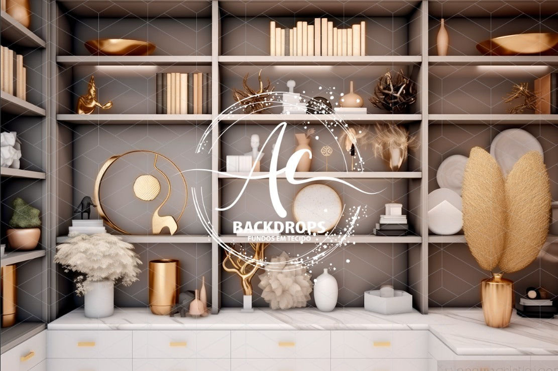 Fundo Fotográfico em Tecido - Sala - 3D