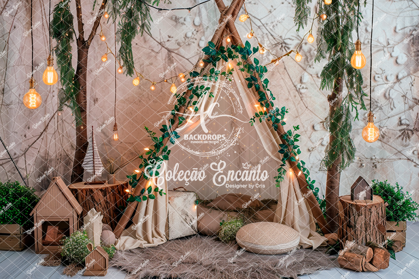 Fundo Fotográfico em Tecido - Dia dos Pais Encanto - 3D