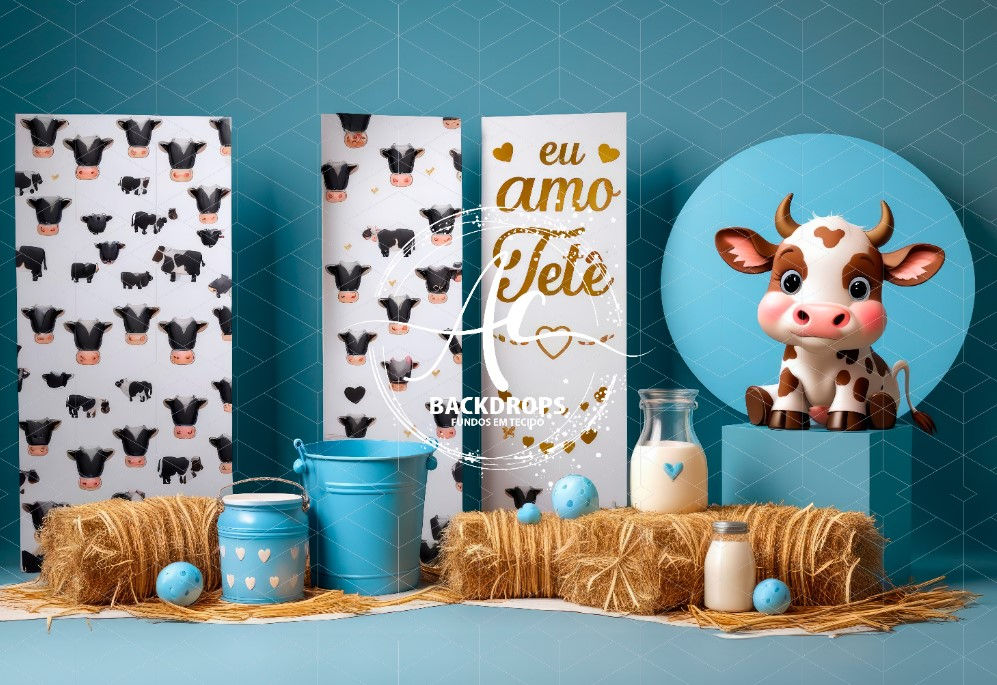 Fundo Fotográfico em Tecido - Amo TETE