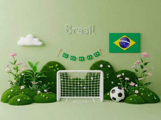 Fotográfico em Tecido - Copa Brasil - 3D