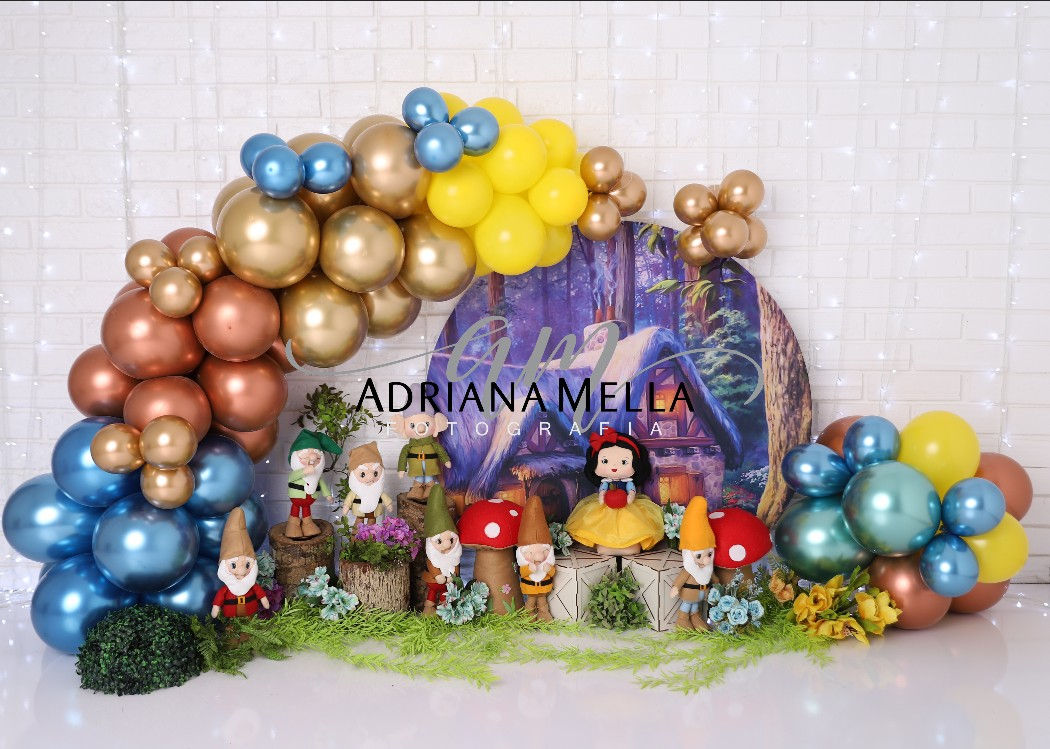 Fundo Fotográfico em Tecido - Branca de Neve - Adriana Mella