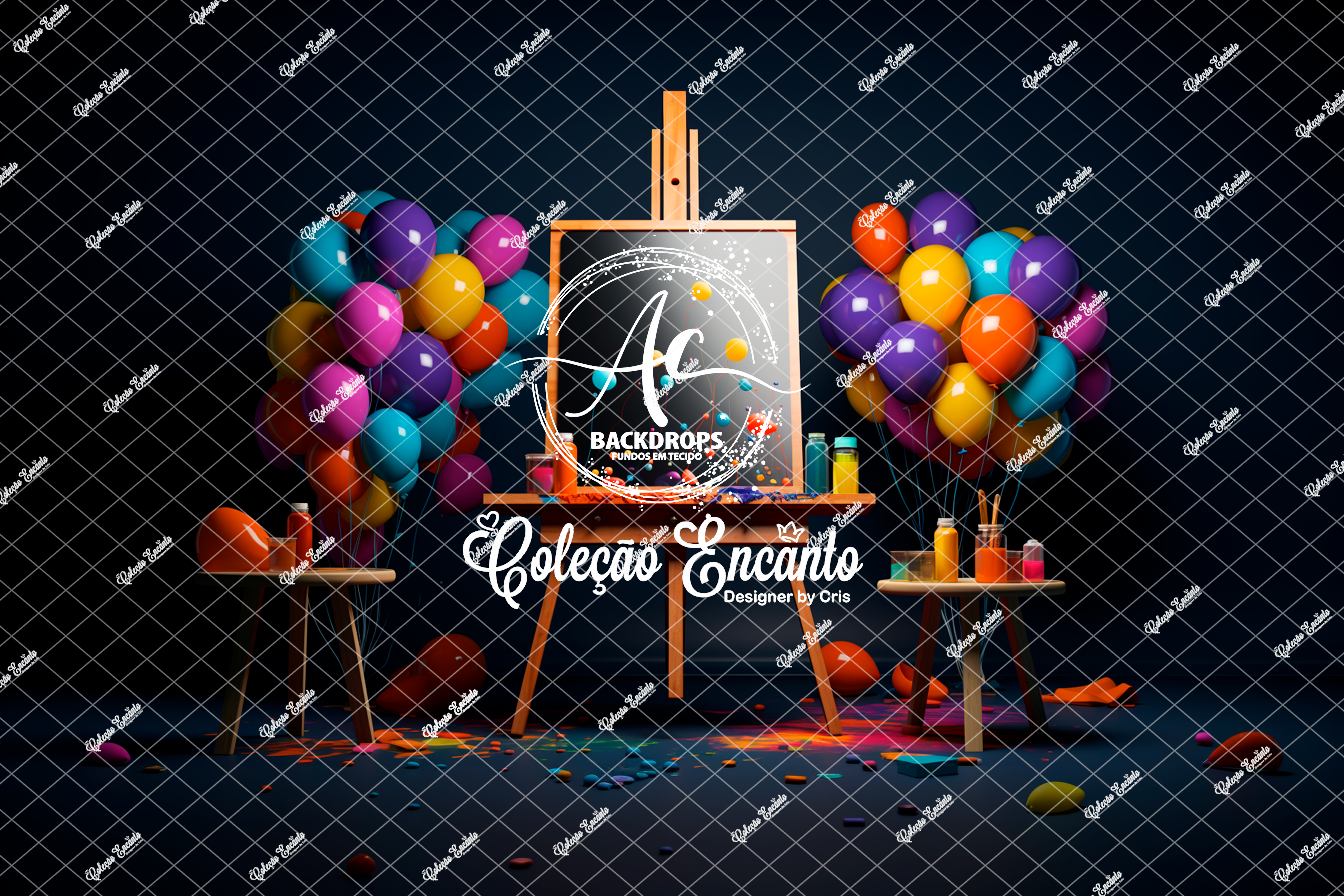 Fundo Fotográfico em Tecido - Pintor - Encanto 3D