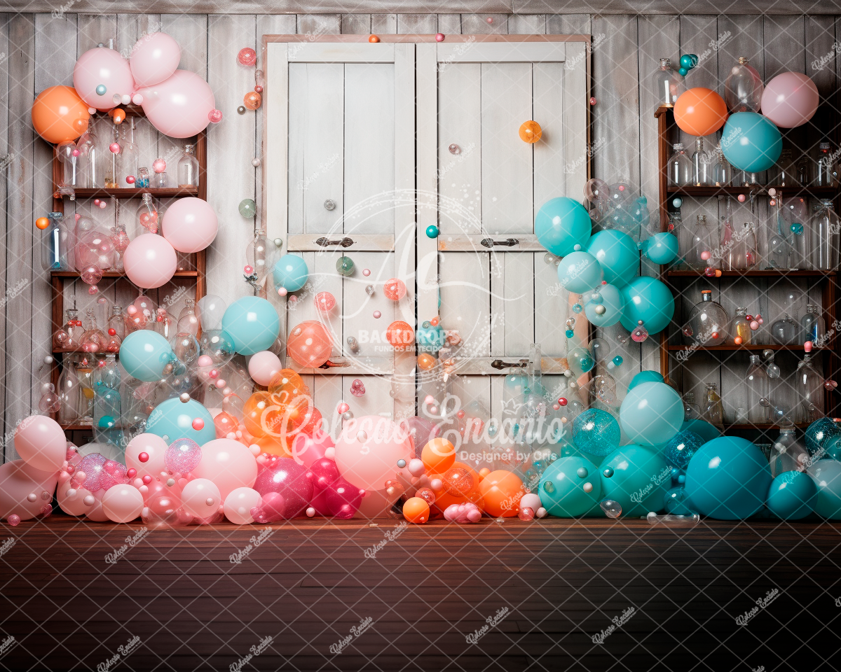 Fundo Fotográfico em Tecido - Laboratório - Encanto 3D