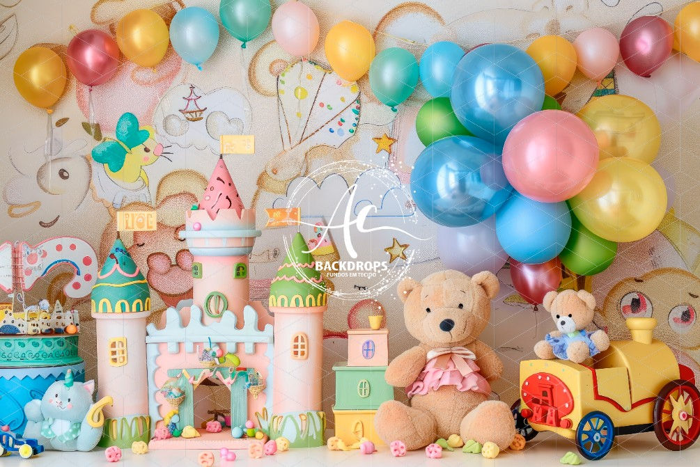 Fundo Fotográfico em Tecido - Dia das Criança - 3D