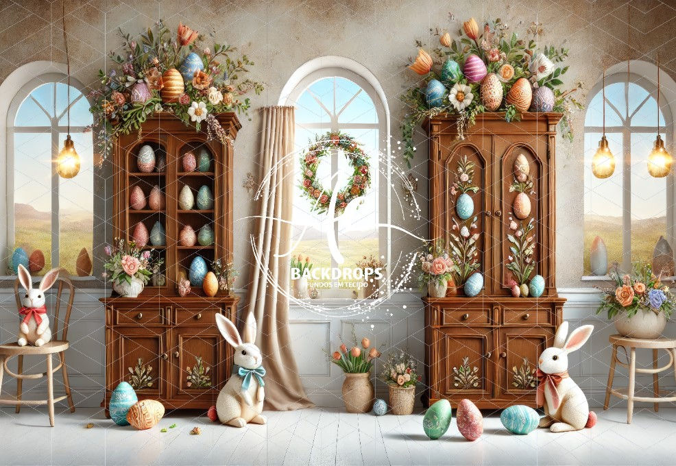 Fundo Fotográfico em Tecido - PASCOA_SALA_COZINHA