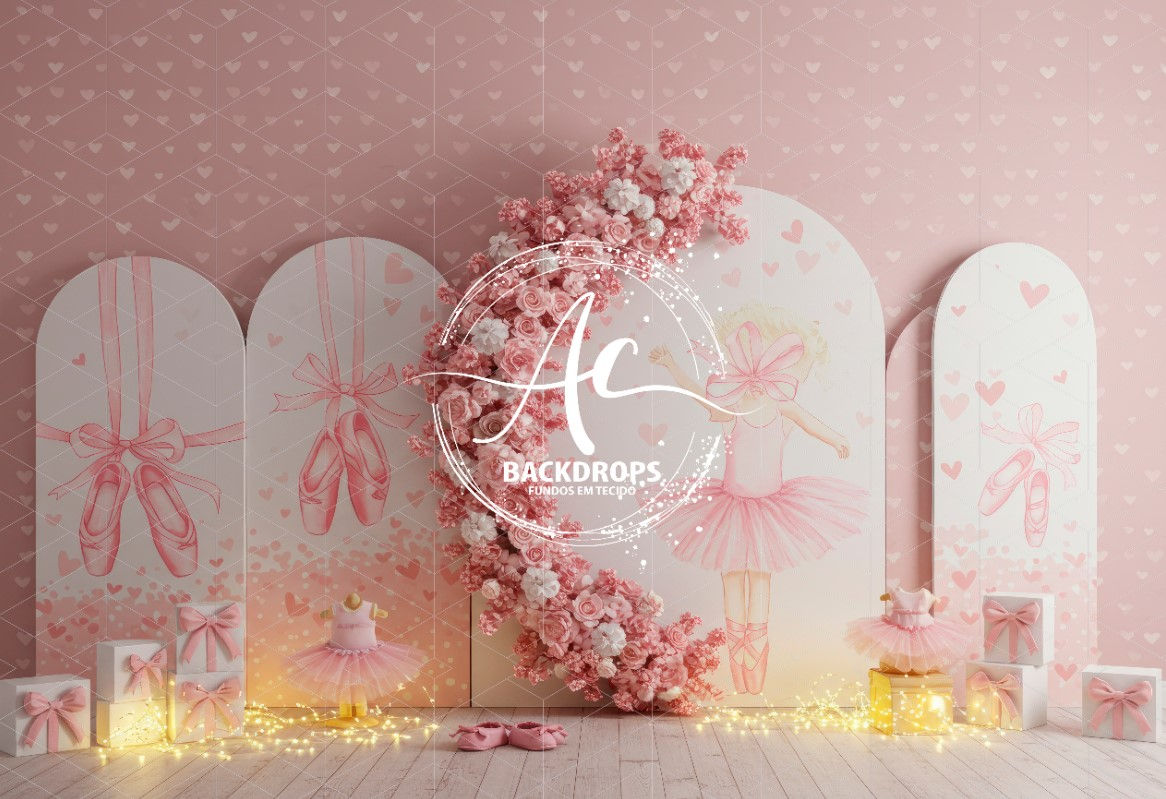 Fundo Fotográfico em Tecido - BAILARINA- Aline castro