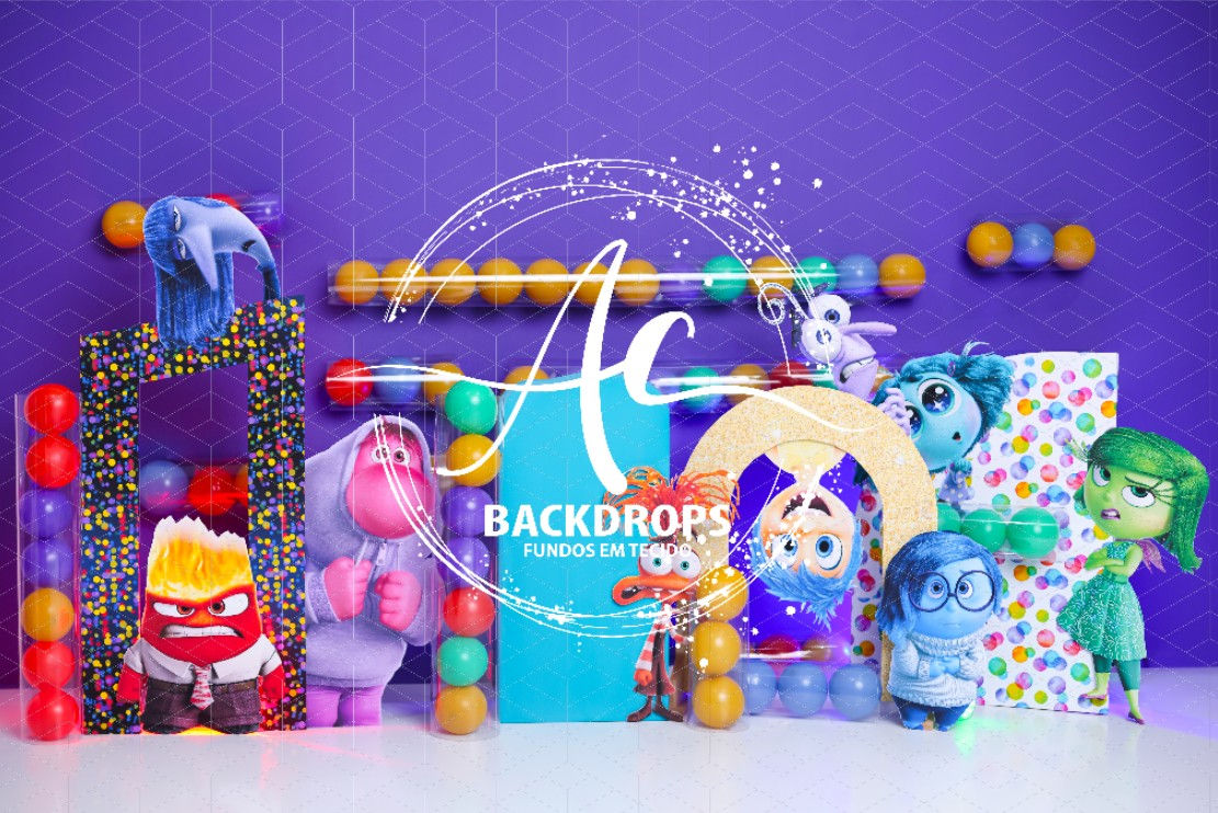 Fundo Fotográfico em Tecido - Divertidamente - Manu Queiroz