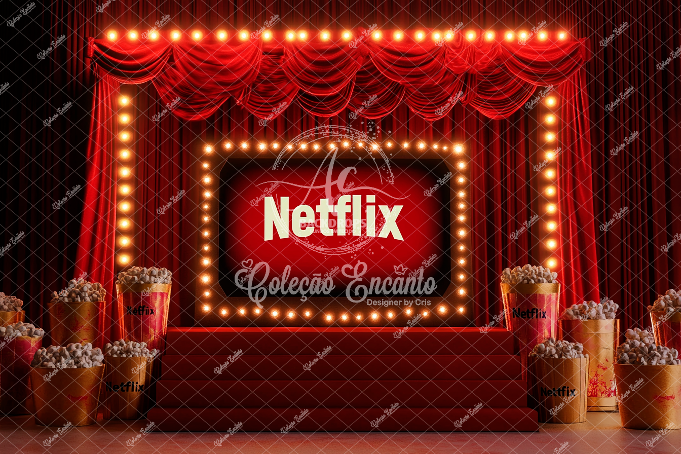 Fundo Fotográfico em Tecido - NETLIX  - Encanto 3D