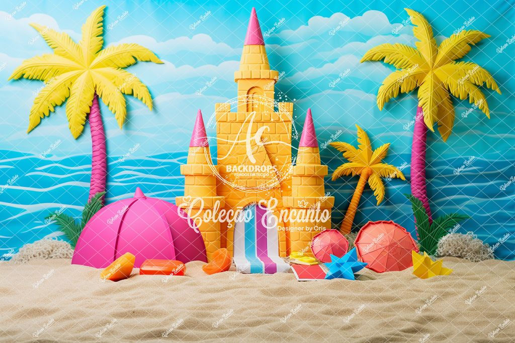 Fundo Fotográfico em Tecido - Verão - Encanto 3D