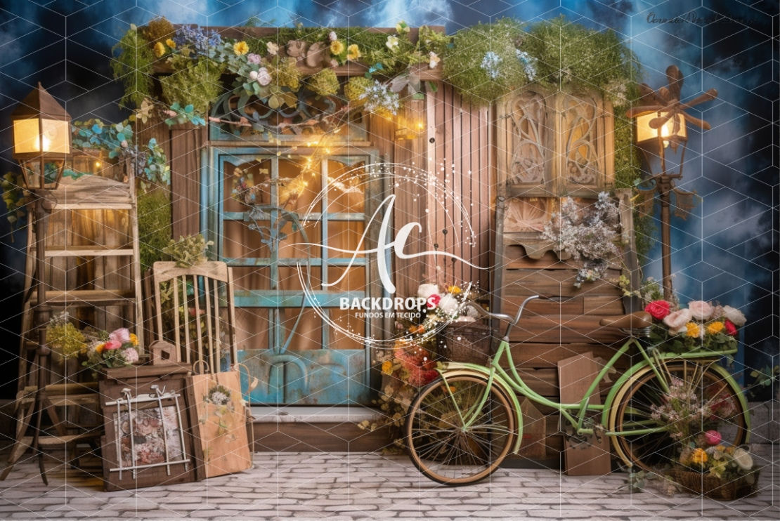 Fundo Fotográfico em Tecido - Paris - 3D