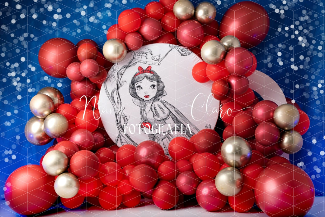 Fundo Fotográfico em Tecido - Branca de Neve  - Nane Claro