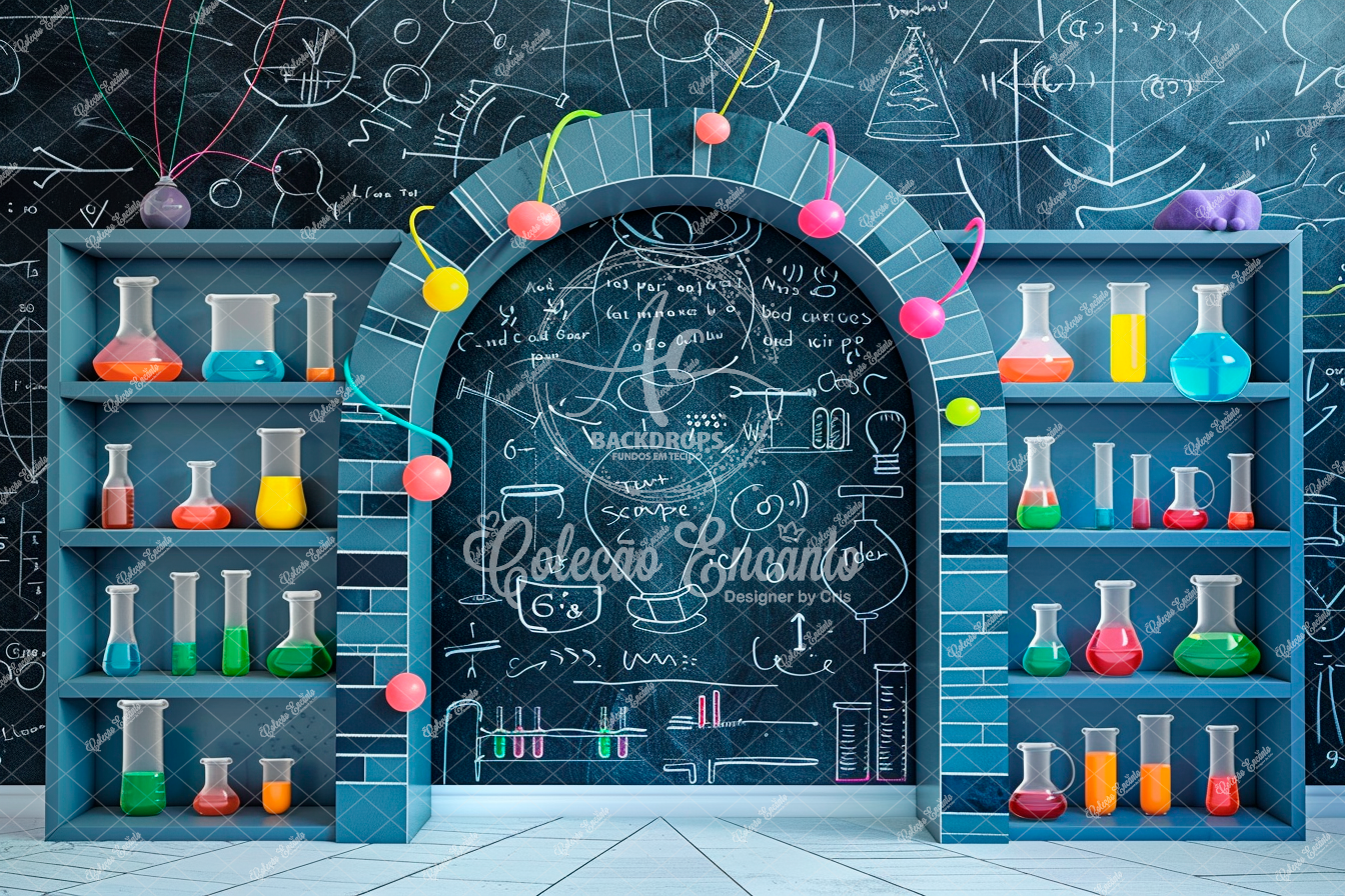Fundo Fotográfico em Tecido - Laboratório - Encanto 3D