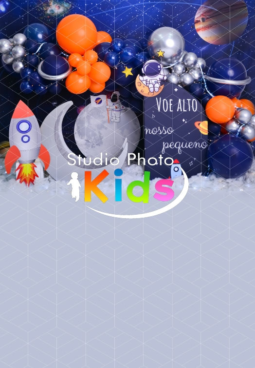 Miniatura: Fundo Fotográfico em Tecido - Astronauta - Studio Photo Kids