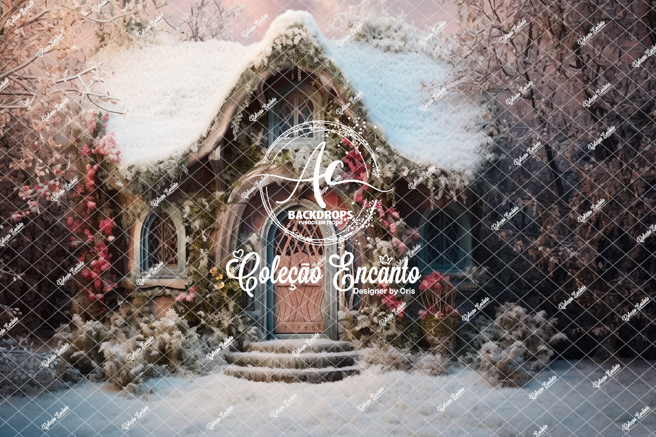 Fundo Fotográfico em Tecido - Branca de Neve - Encanto 3D