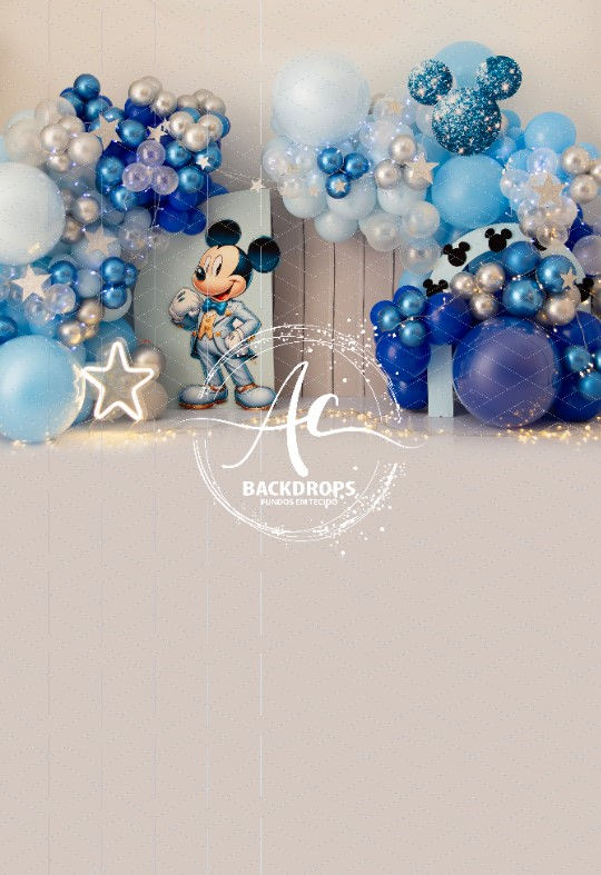 Miniatura: Fundo Fotográfico em Tecido - Mickey Realeza - Geliane Brum