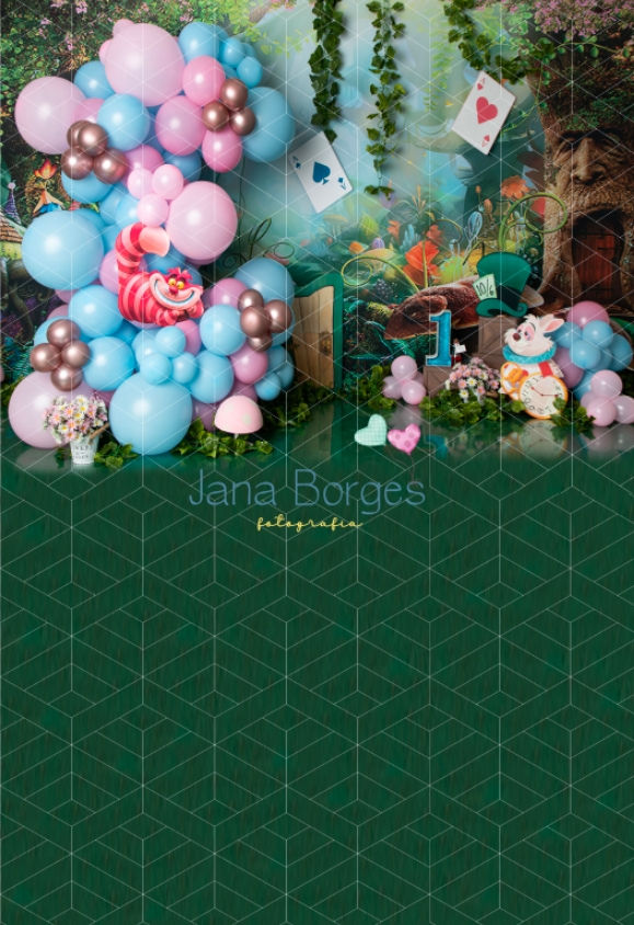 Miniatura: Fundo Fotográfico em Tecido - Alice no País das Maravilhas - Jana Borges