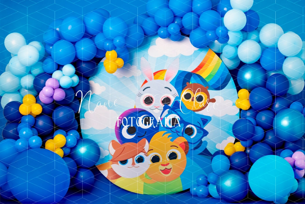 Fundo Fotográfico em Tecido - Bolo Fofos - Nane Claro