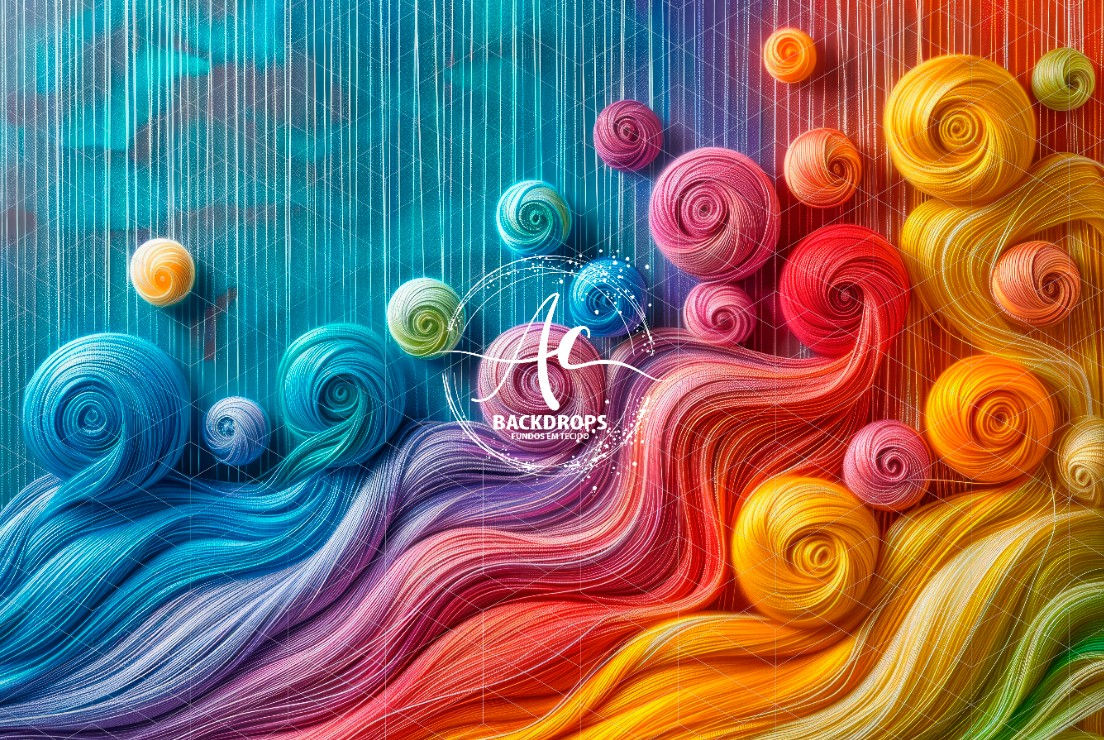 Fundo Fotográfico em Tecido - Divertidamente - 3D