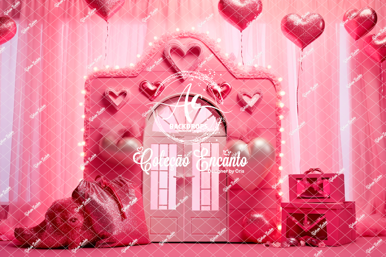 Fundo Fotográfico em Tecido - Barbie - Encanto 3D