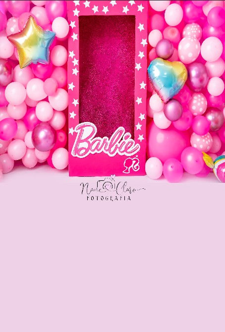 Miniatura: Fundo Fotográfico em Tecido - Barbie - Nane Claro