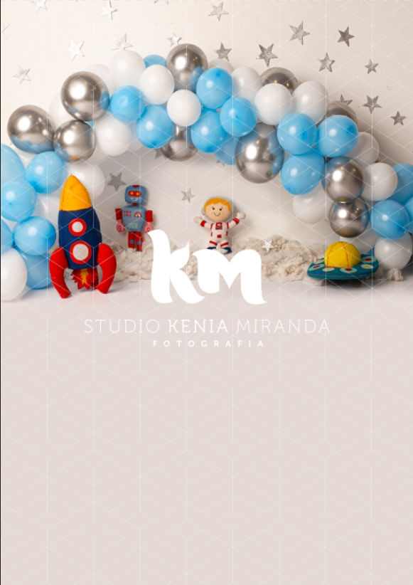 Miniatura: Fundo Fotográfico em Tecido -Astronauta- KM
