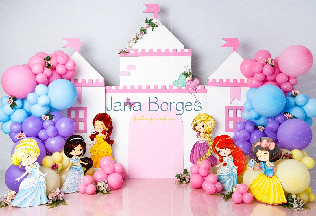 Fundo Fotográfico em Tecido - Princesas - Jana Borges