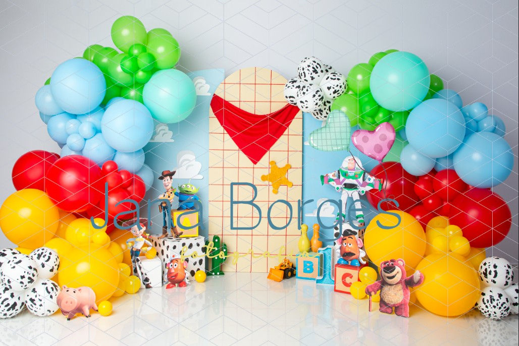 Fundo Fotográfico em Tecido- Toy Story- Jana Borges