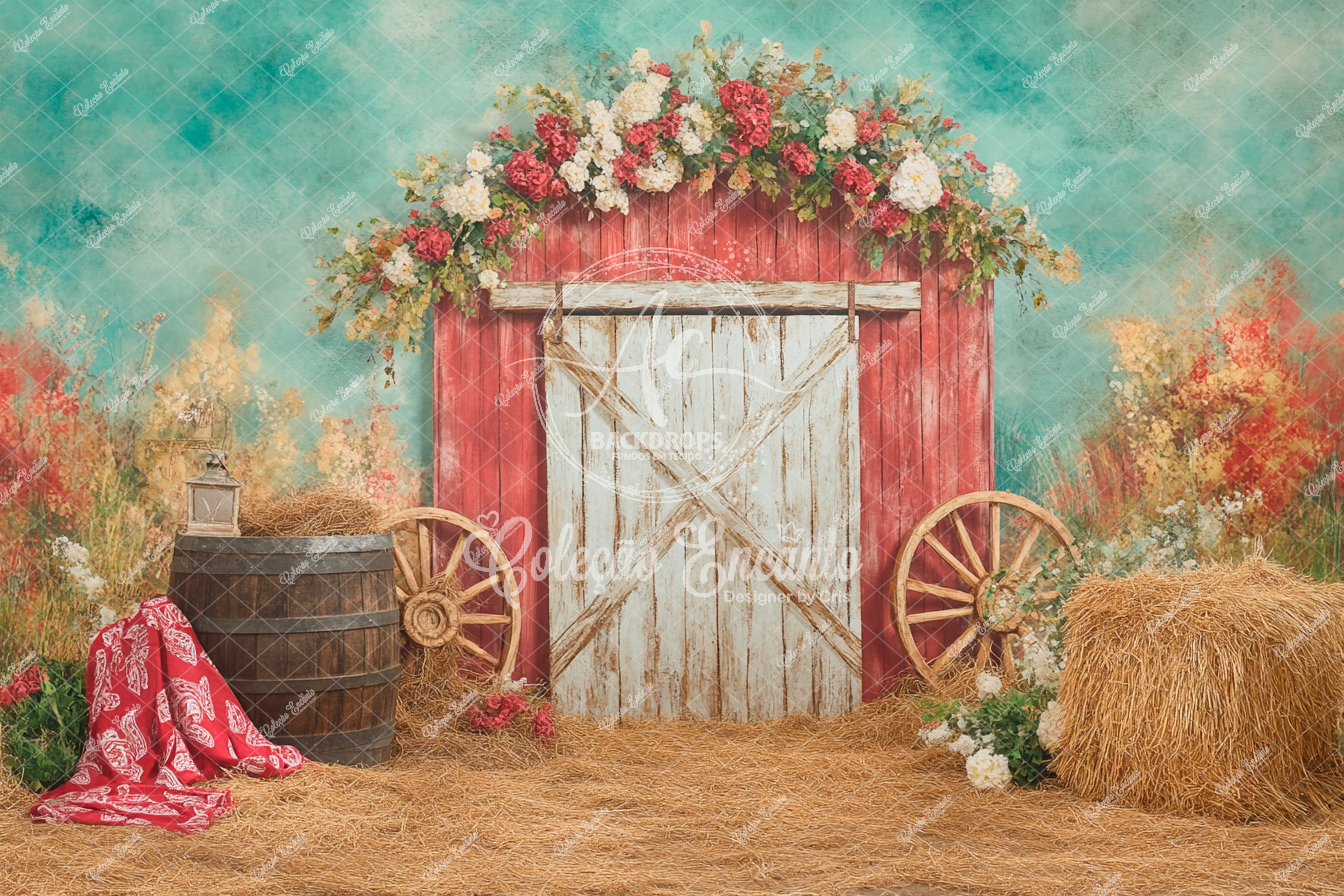 Fundo Fotográfico em Tecido - Fazendinha - Coleção Encanto 3D