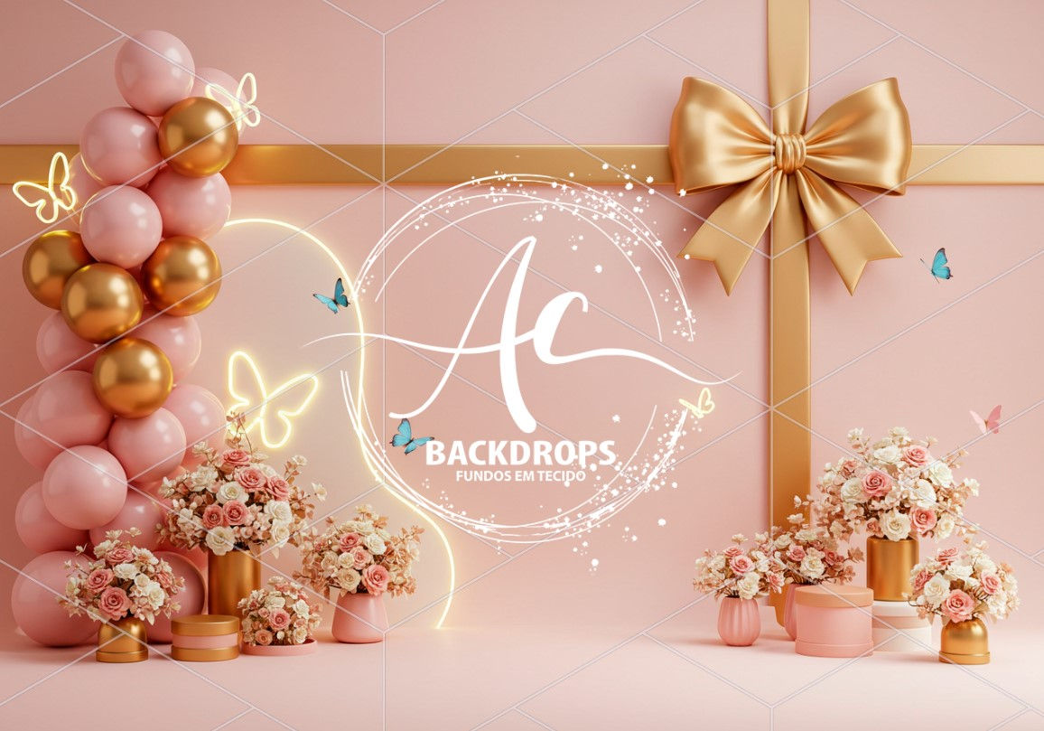 Fundo Fotográfico em Tecido - Borboleta