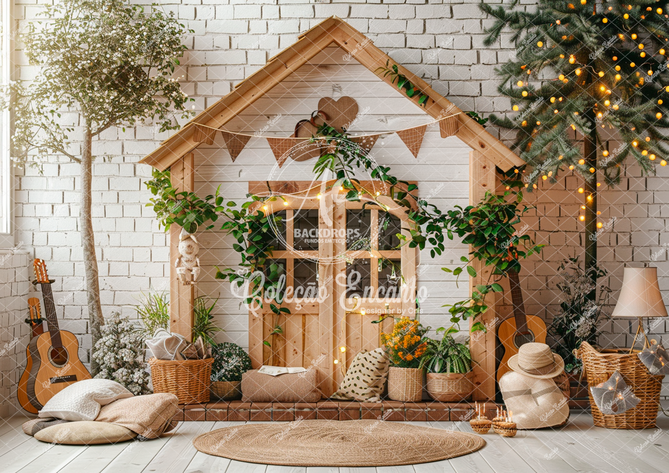 Fundo Fotográfico em Tecido - Dia dos Pais Encanto - 3D