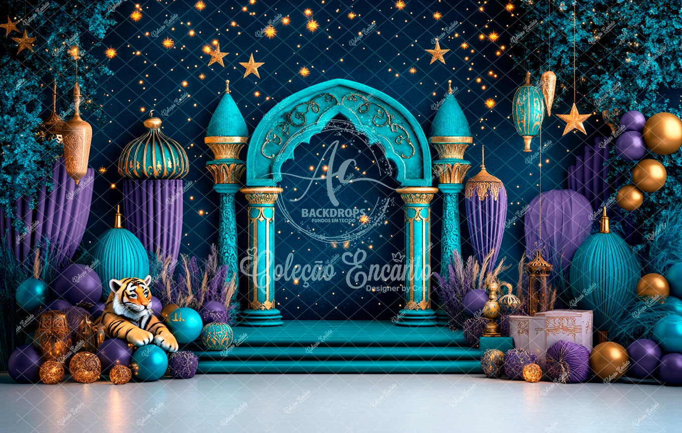 Fundo Fotográfico em Tecido - Jasmine - Encanto 3D