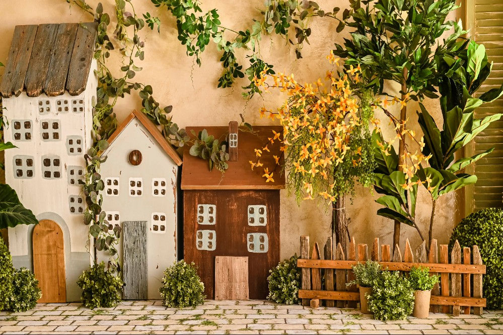 Fundo Fotográfico em Tecido - Casa