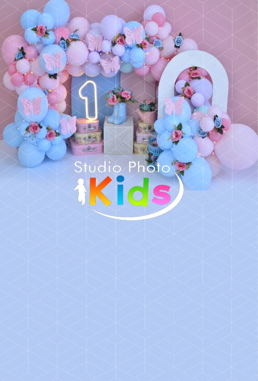 Miniatura: Fundo Fotográfico em Tecido - Jardim - Studio Photo Kids