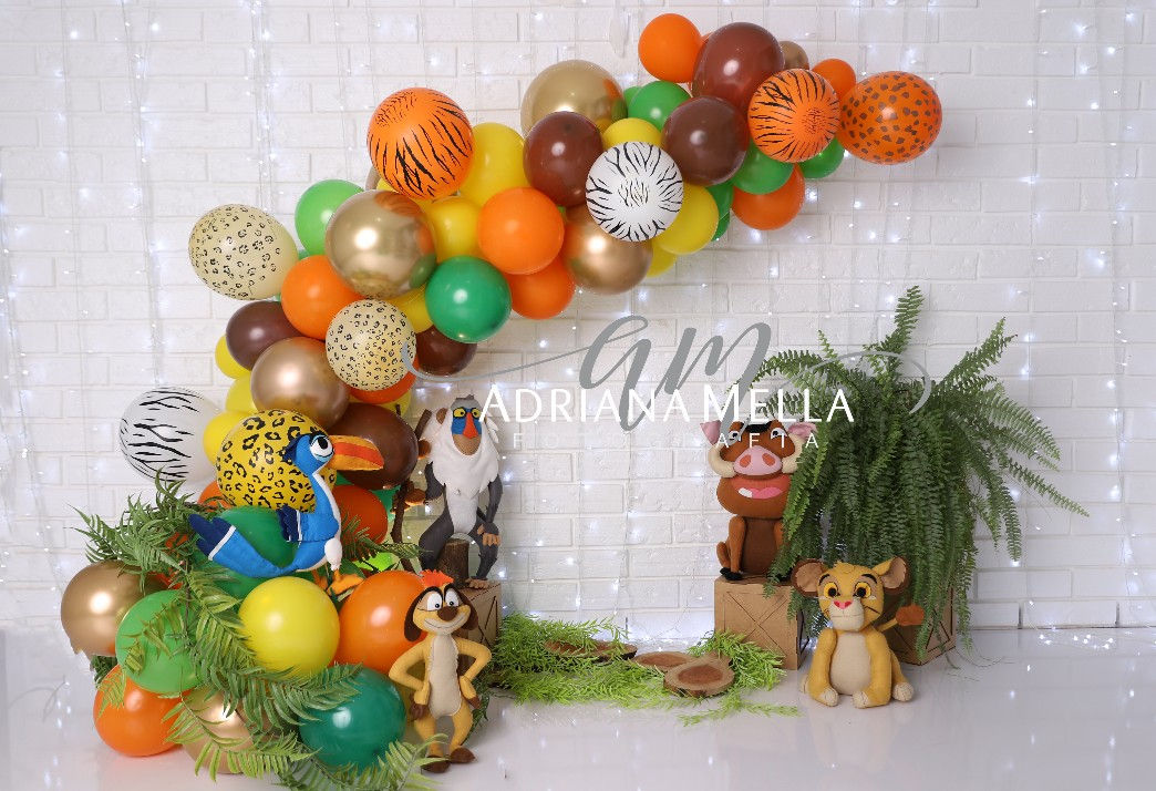 Fundo Fotográfico em Tecido - Rei Leão - Adriana Mella