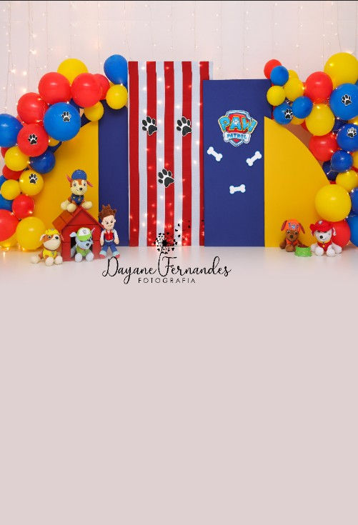 Miniatura: Fundo Fotográfico em Tecido - Patrulha Canina - Dayane Ferna