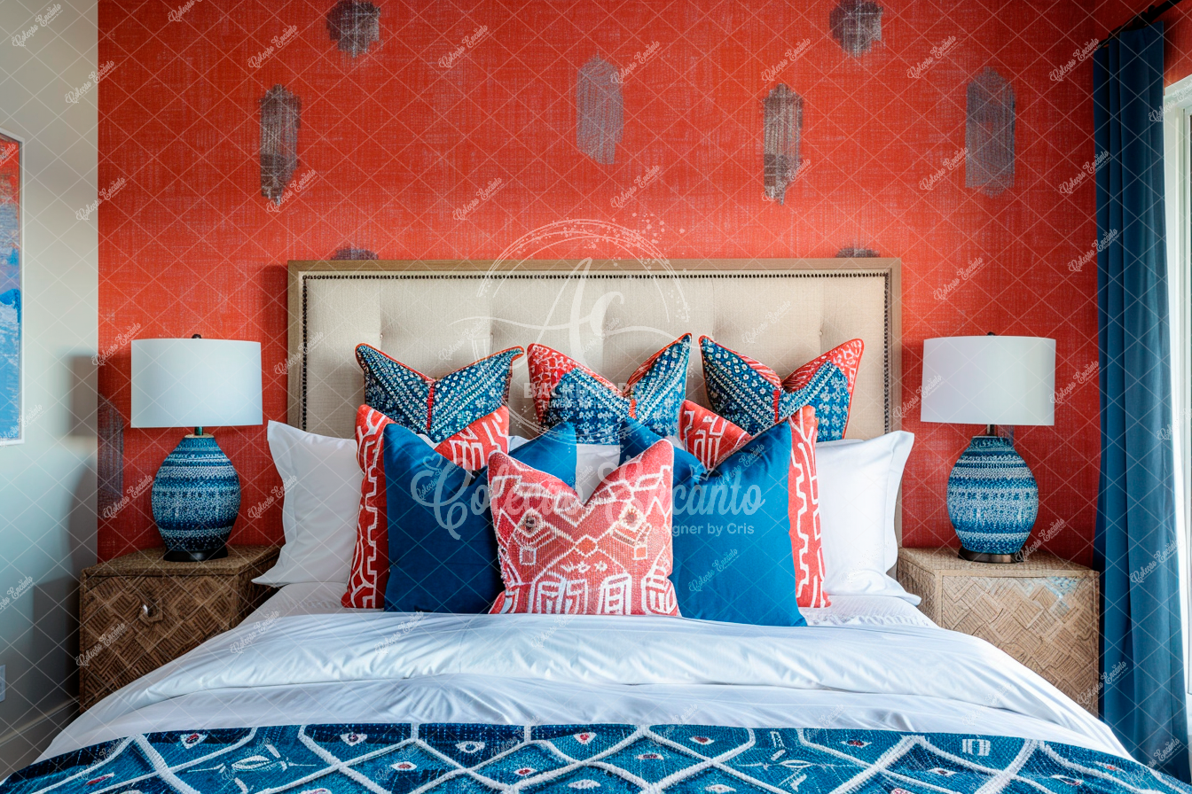 Fundo Fotográfico em Tecido - Cabeceira - Coleção Encanto 3D