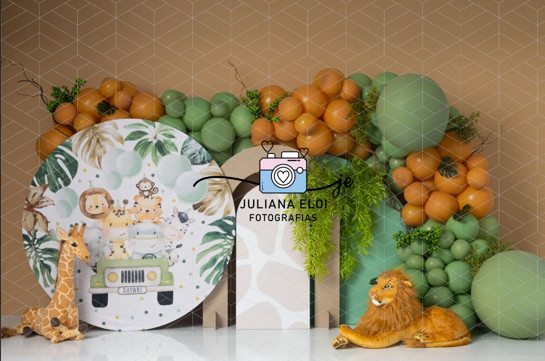 Fundo Fotográfico em Tecido - Safari  - Juliana Eloi