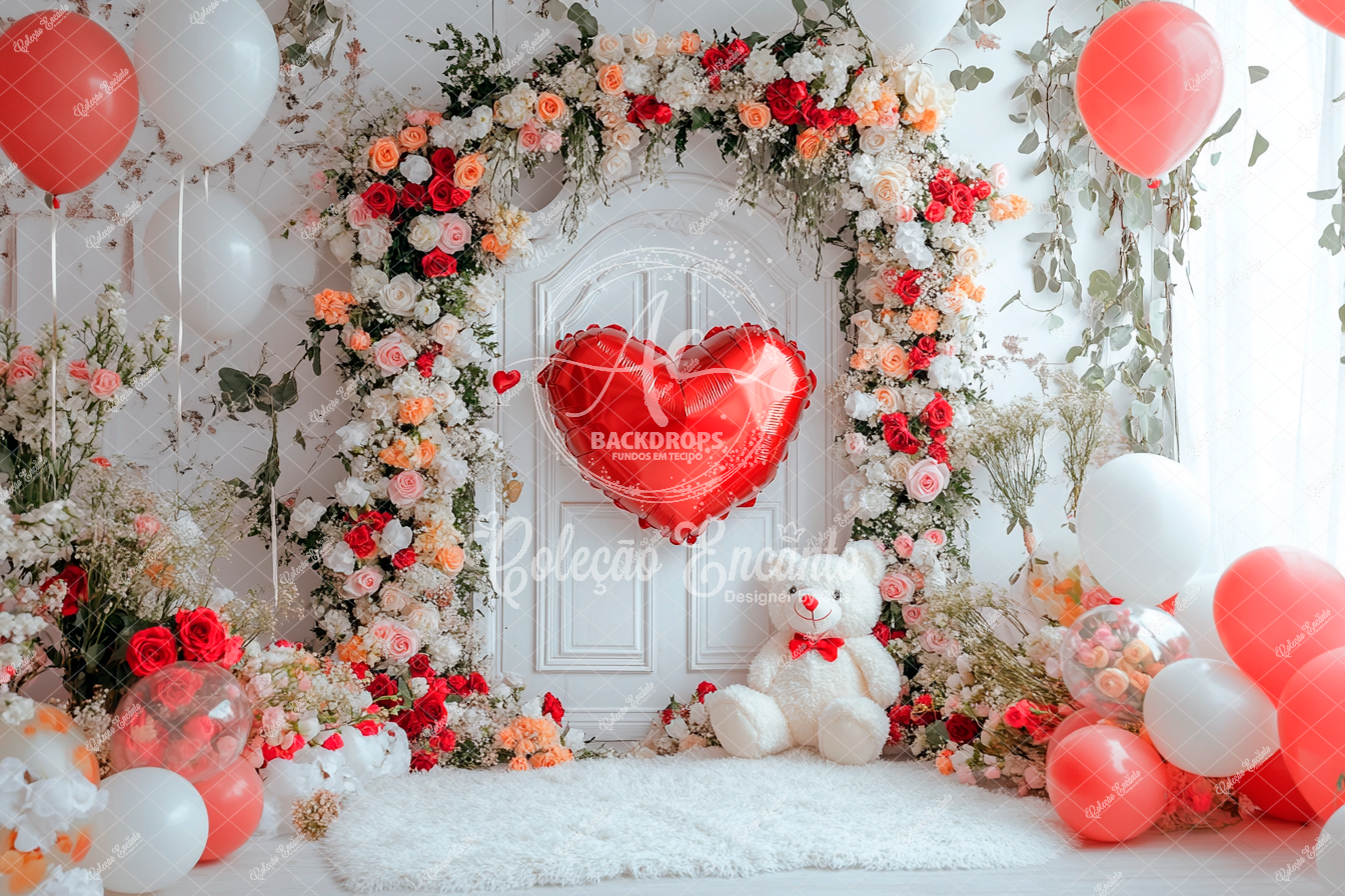 Fundo Fotográfico em Tecido - Dia Dos Namorados - 3D Encanto