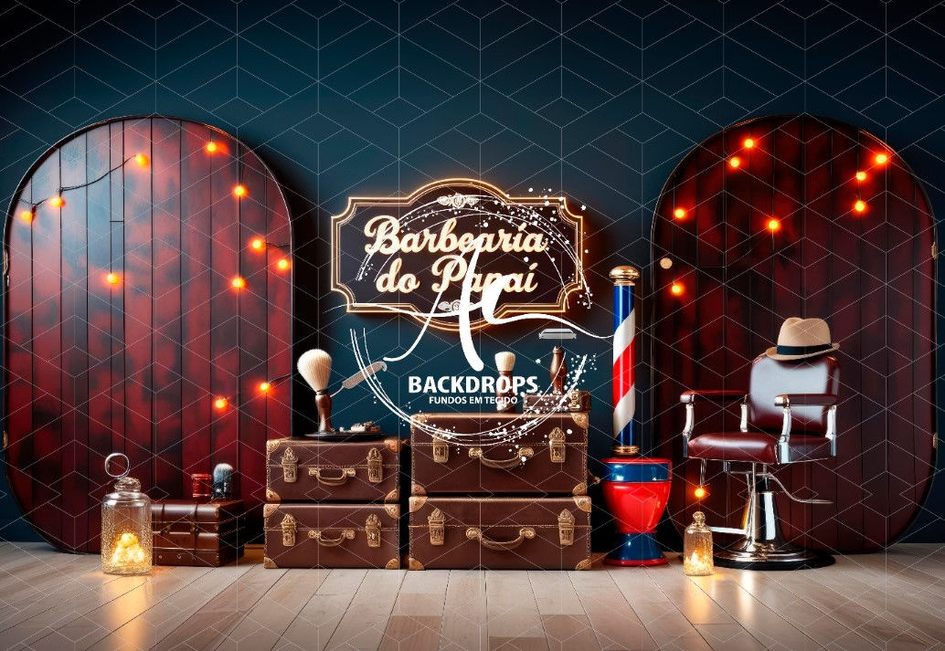 Fundo Fotográfico em Tecido - Dia dos Pais - 3D