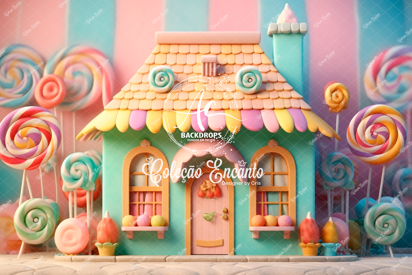 Fundo Fotográfico em Tecido - Dia das Crianças - Coleção Encanto 3D