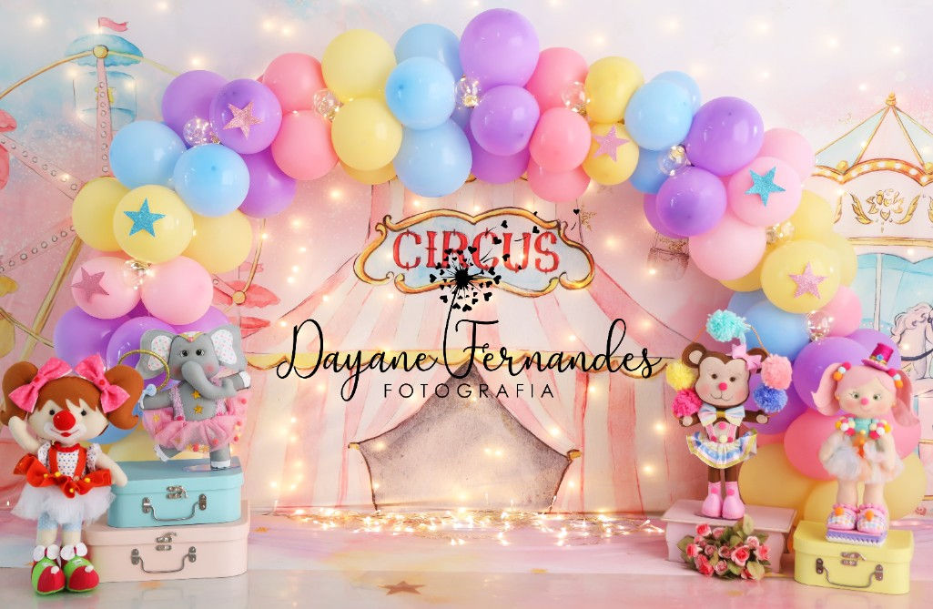 Fundo Fotográfico em Tecido - Circo - Dayane Fernandes