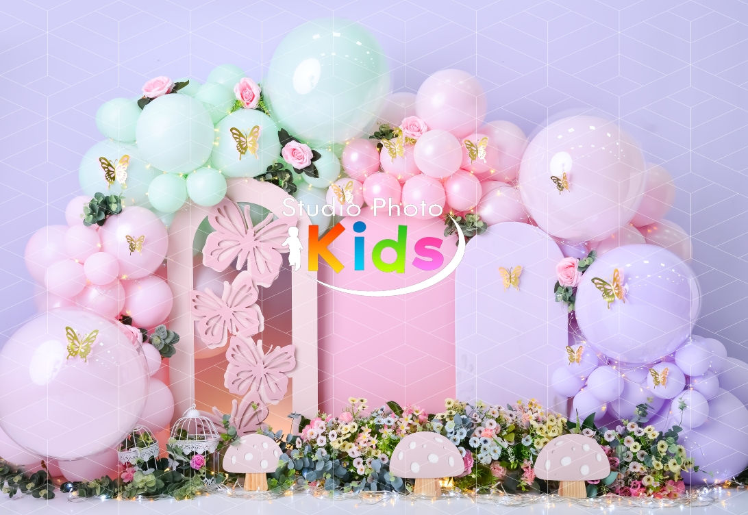 Fundo Fotográfico em Tecido - Jardim - Studio Photo Kids